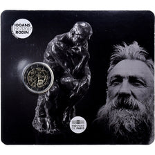 France, 2 Euro, Auguste Rodin, 2017, MDP, Bimetallic, MS(65-70)
