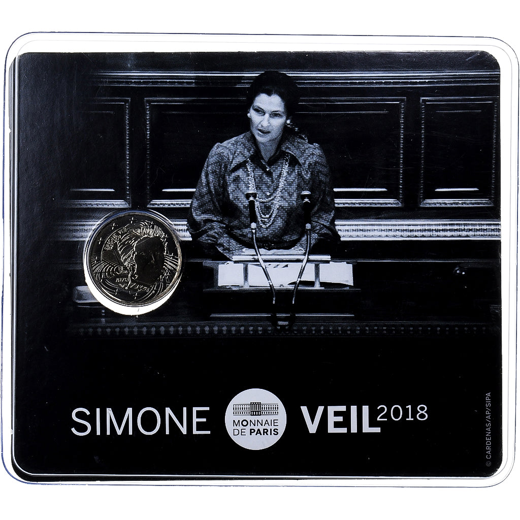 France, 2 Euro, Simone Veil, 2018, MDP, Bimetallic, MS(65-70)