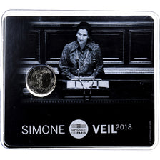 France, 2 Euro, Simone Veil, 2018, MDP, Bimetallic, MS(65-70)