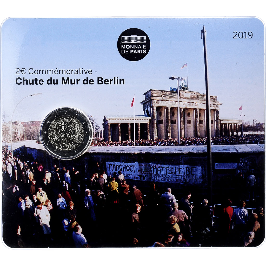 Frankreich, 2 Euro, Chute du Mur de Berlin, 2019, MDP, Bimetallic, STGL