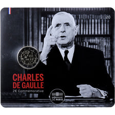 France, 2 Euro, Charles De Gaulle, 2020, MDP, Bimétallique, FDC
