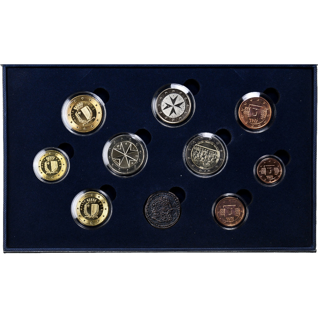 Malta, Set 1 ct. - 2 Euro + Token, BU, 2012, n.v.t., FDC