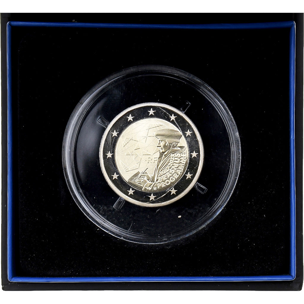 Francia, 2 Euro, Erasmus, FS, 2022, MDP, Bimetallico, FDC