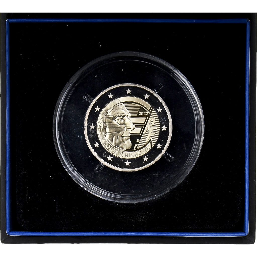 France, 2 Euro, Jacques Chirac, Proof, 2022, MDP, Bimetallic, MS(65-70)