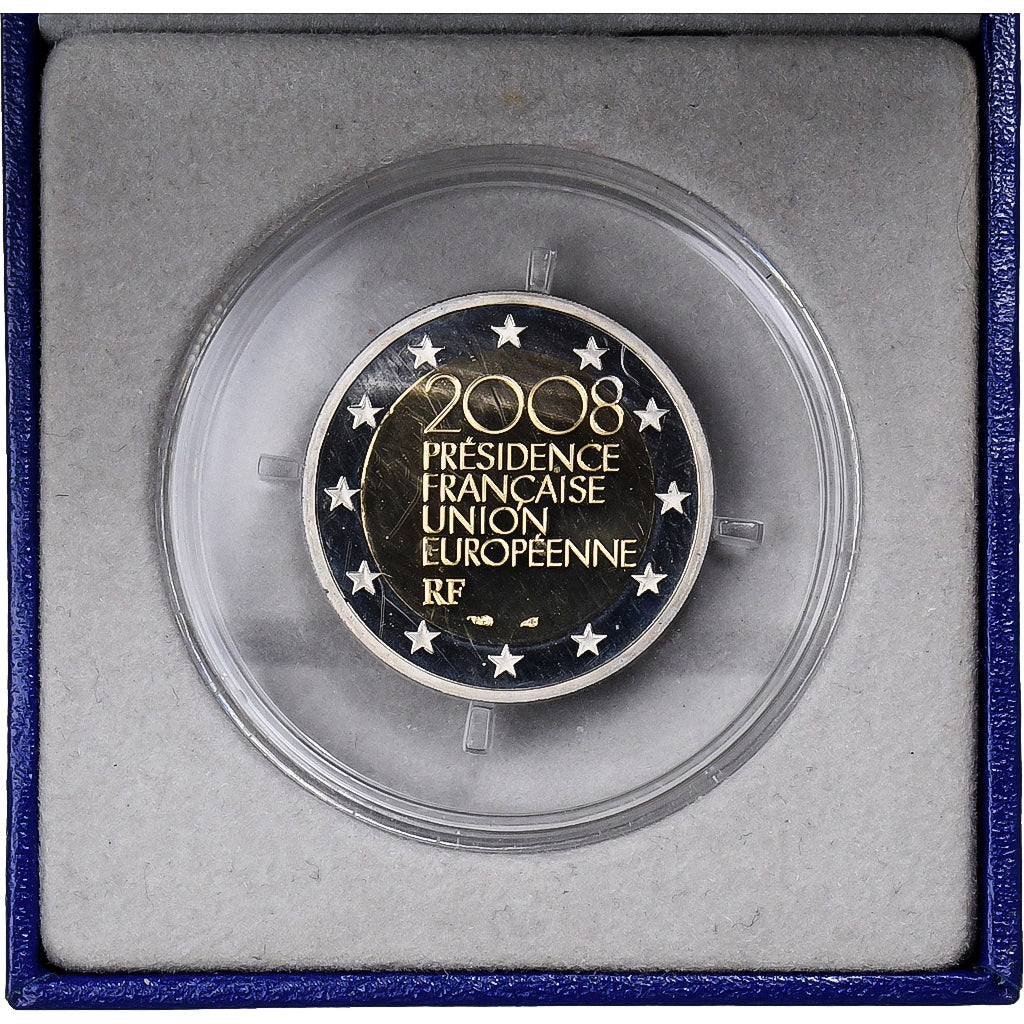 Francja, 2 Euro, French Presidency of the European Union, Proof, 2008, MDP