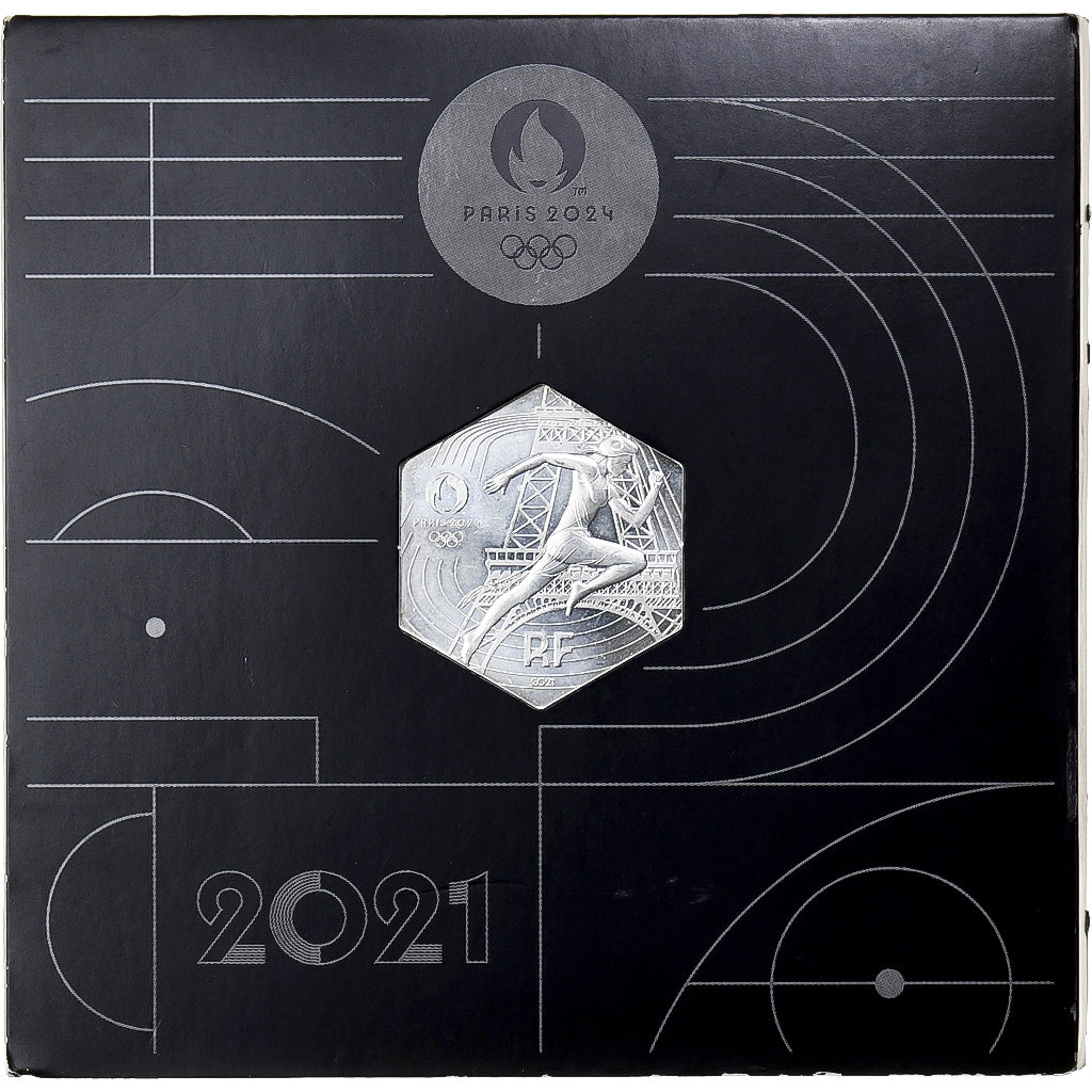 France, 10 Euro, JO Paris 2024 - Marianne, 2021, MDP, Argent, FDC