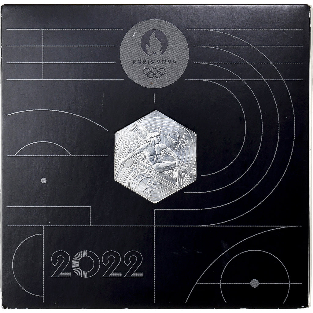 France, 10 Euro, JO Paris 2024 - Génie de la Liberté, 2022, MDP, Silver