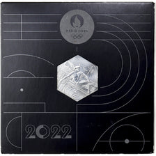 France, 10 Euro, JO Paris 2024 - Génie de la Liberté, 2022, MDP, Silver