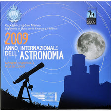 San Marino, Set 1 ct. - 5 Euro, International Year of Astronomy, Coin card