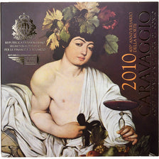 San Marino, Set 1 ct. - 5 Euro, Caravaggio, Coin card, 2010, Rome, MS(65-70)