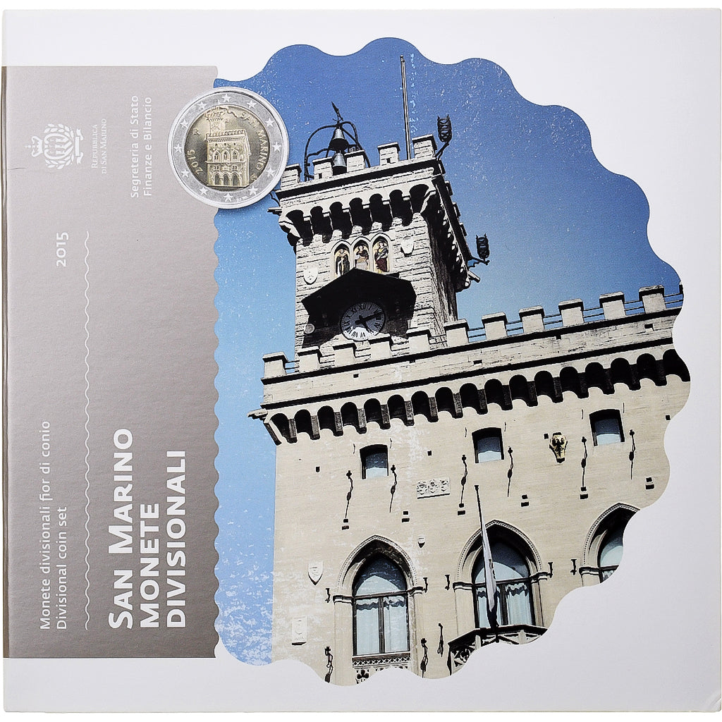 San Marino, Set 1 ct. - 2 Euro, Coin card, 2015, Rome, n.v.t., FDC