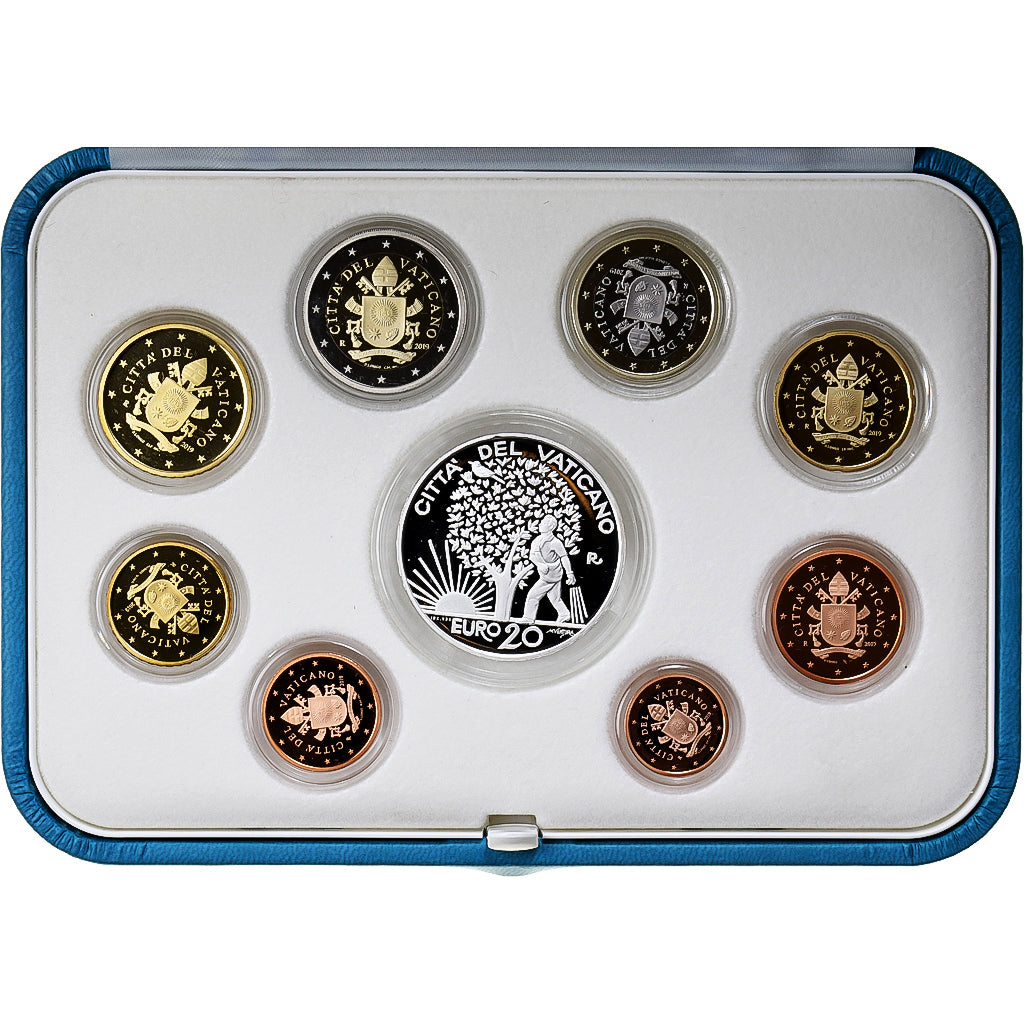 Vaticano, Francis I, Set 1 ct. - 20 Euro, Prueba, 2019, Rome, Sin información