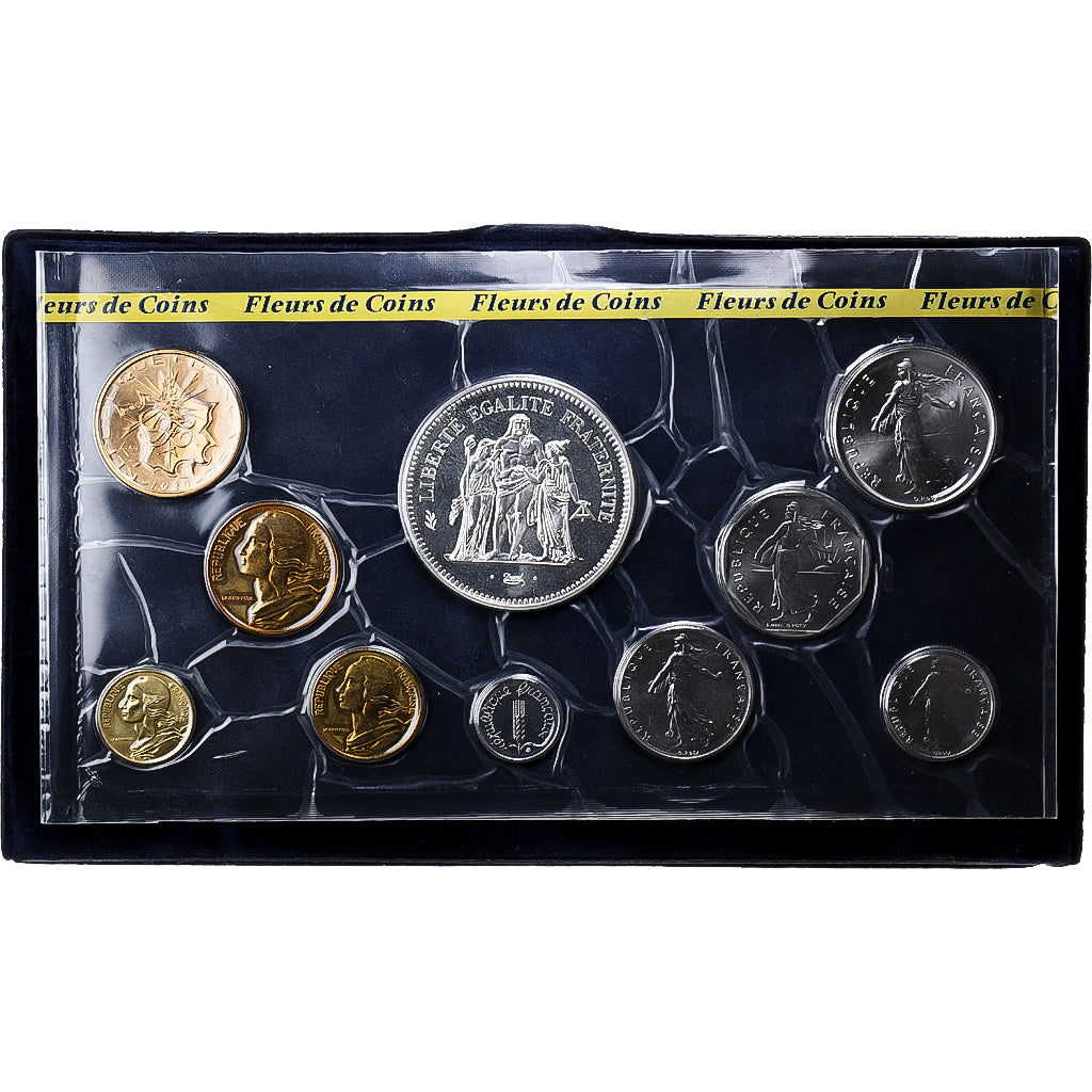 France, Coffret 1 c. à 50 frs., 1980, MDP, série FDC, FDC