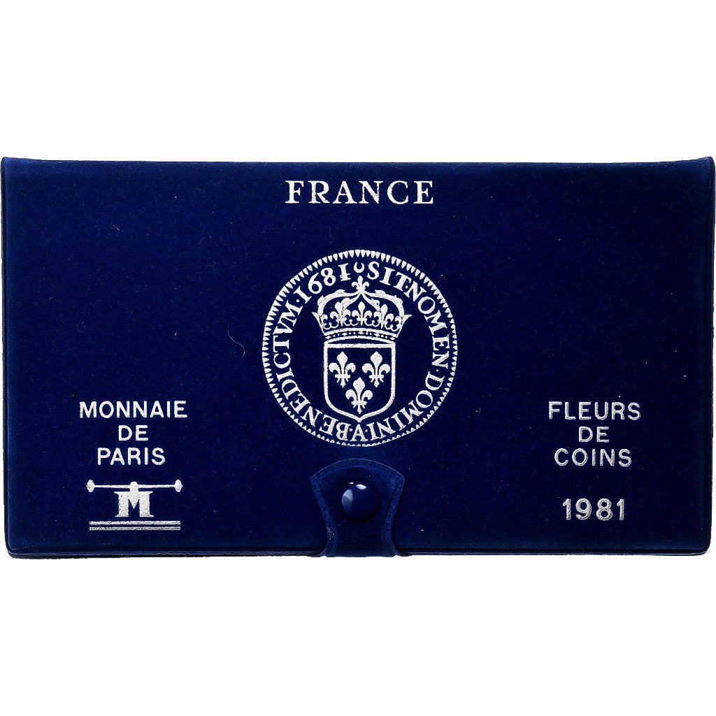 France, Coffret 1 c. à 10 frs., 1981, MDP, série FDC, MS(65-70)