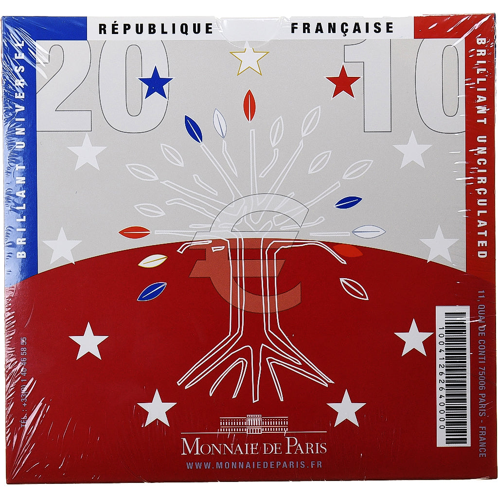 Francja, Coffret 1c. à 2€, BU, 2010, MDP, ND, MS(65-70)