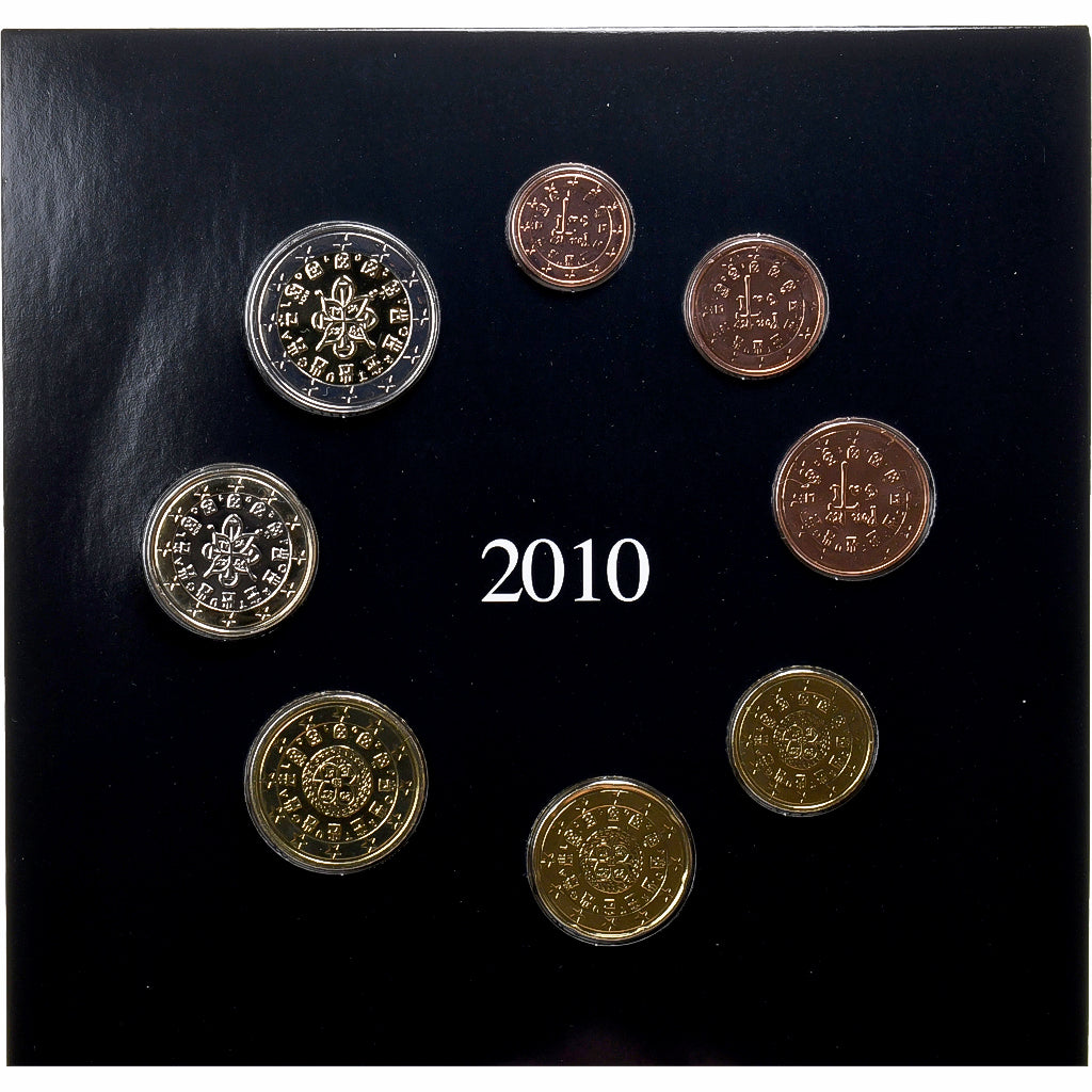 Portogallo, Set 1 ct. - 2 Euro, BU, 2010, Lisbon, N.C., FDC