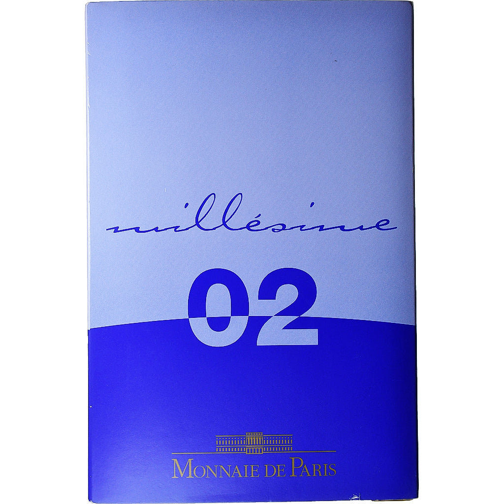 Francja, Coffret 1c. à 2€, Proof, 2002, MDP, ND, MS(65-70)