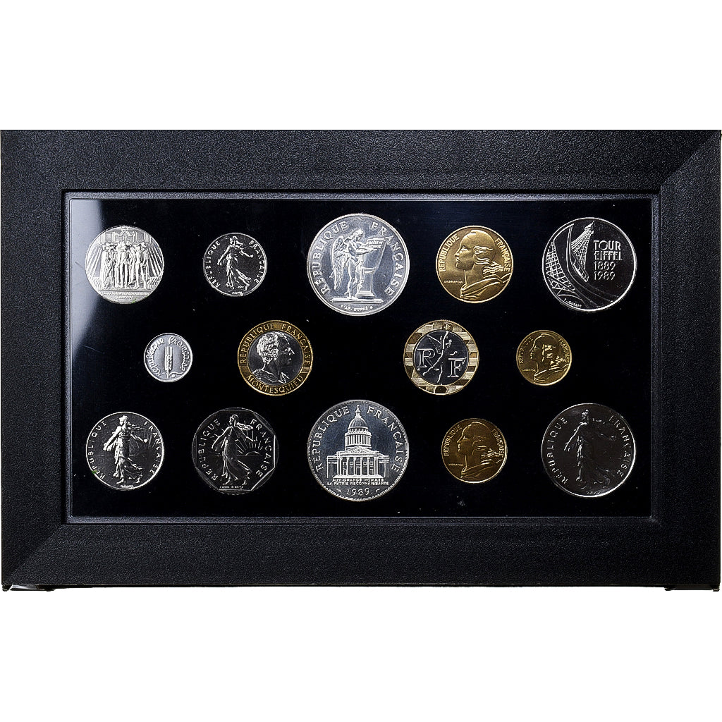 Frankreich, Coffret 1 c. à 100 frs., Série FDC, 1989, MDP, STGL