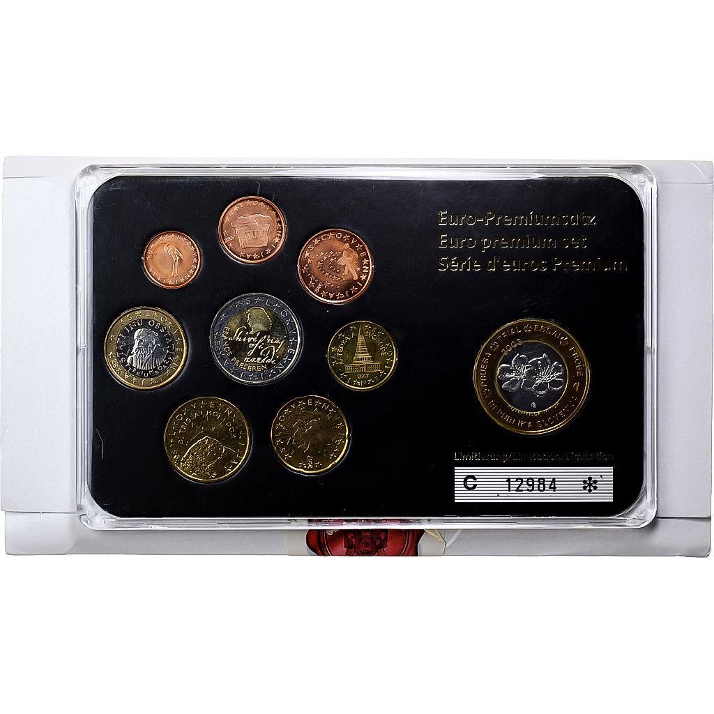 Slovenië, Set 1 ct. - 2 Euro + Pattern, 2006, n.v.t., FDC