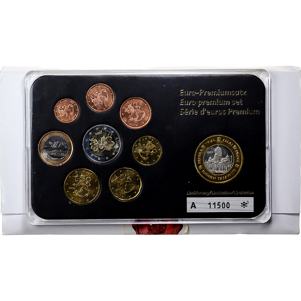 Finlandia, Set 1 ct. - 2 Euro, 2001-2006, N.C., FDC