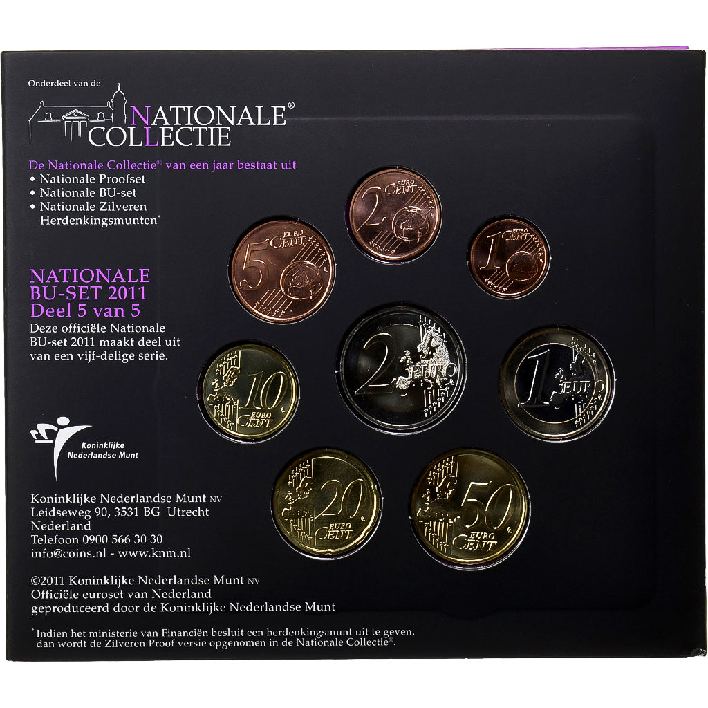 Netherlands, Beatrix, Set 1 ct. - 2 Euro + Token, BU, 2011, Utrecht, MS(65-70)