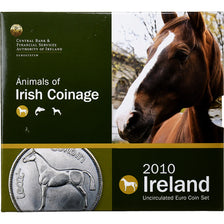 Irlandia, Set 1 ct. - 2 Euro, Animals of Irish Coinage, Horse, BU, 2010