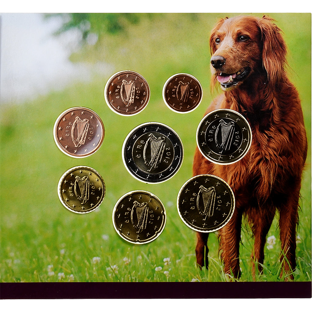 Irlandia, Set 1 ct. - 2 Euro, Animals of Irish Coinage, Dog, BU, 2012
