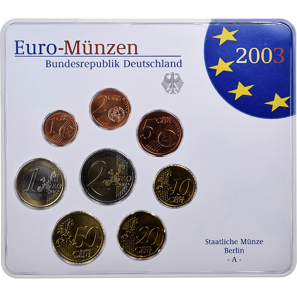 Deutschland, Set 1 ct. - 2 Euro, BU, 2003, Berlin, STGL