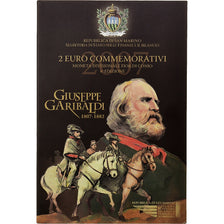 San Marino, 2 Euro, Giuseppe Garibaldi, 2007, Rome, Bimetallic, MS(65-70)