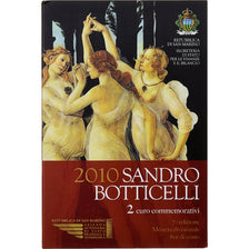 San Marino, 2 Euro, Sandro Botticelli, 2010, Rome, Bimetallic, MS(65-70)