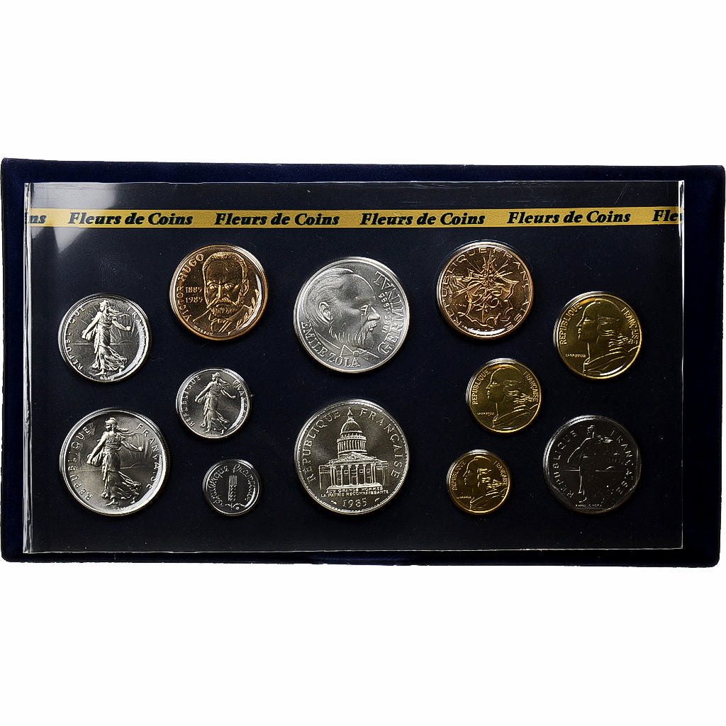 Frankreich, Coffret 1 c. à 100 frs., 1985, MDP, série FDC, STGL