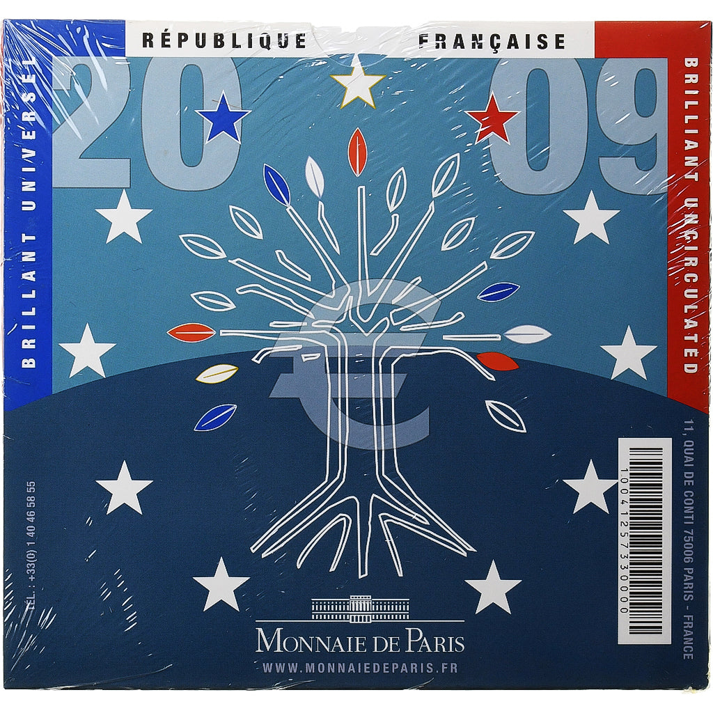 Frankreich, Set 1 ct. - 2 Euro, BU, 2009, MDP, STGL