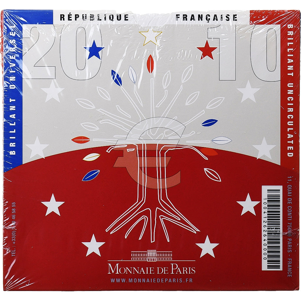 Frankreich, Set 1 ct. - 2 Euro, BU, 2010, MDP, STGL