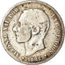 Moneta, Spagna, Alfonso XII, 2 Pesetas, 1882, Madrid, MB, Argento, KM:678.2
