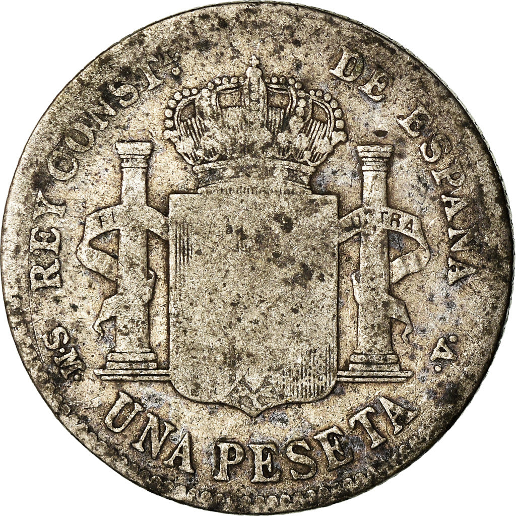 Coin, Spain, Alfonso XIII, Peseta, 1903, Madrid, VF(20-25), Silver, KM:721