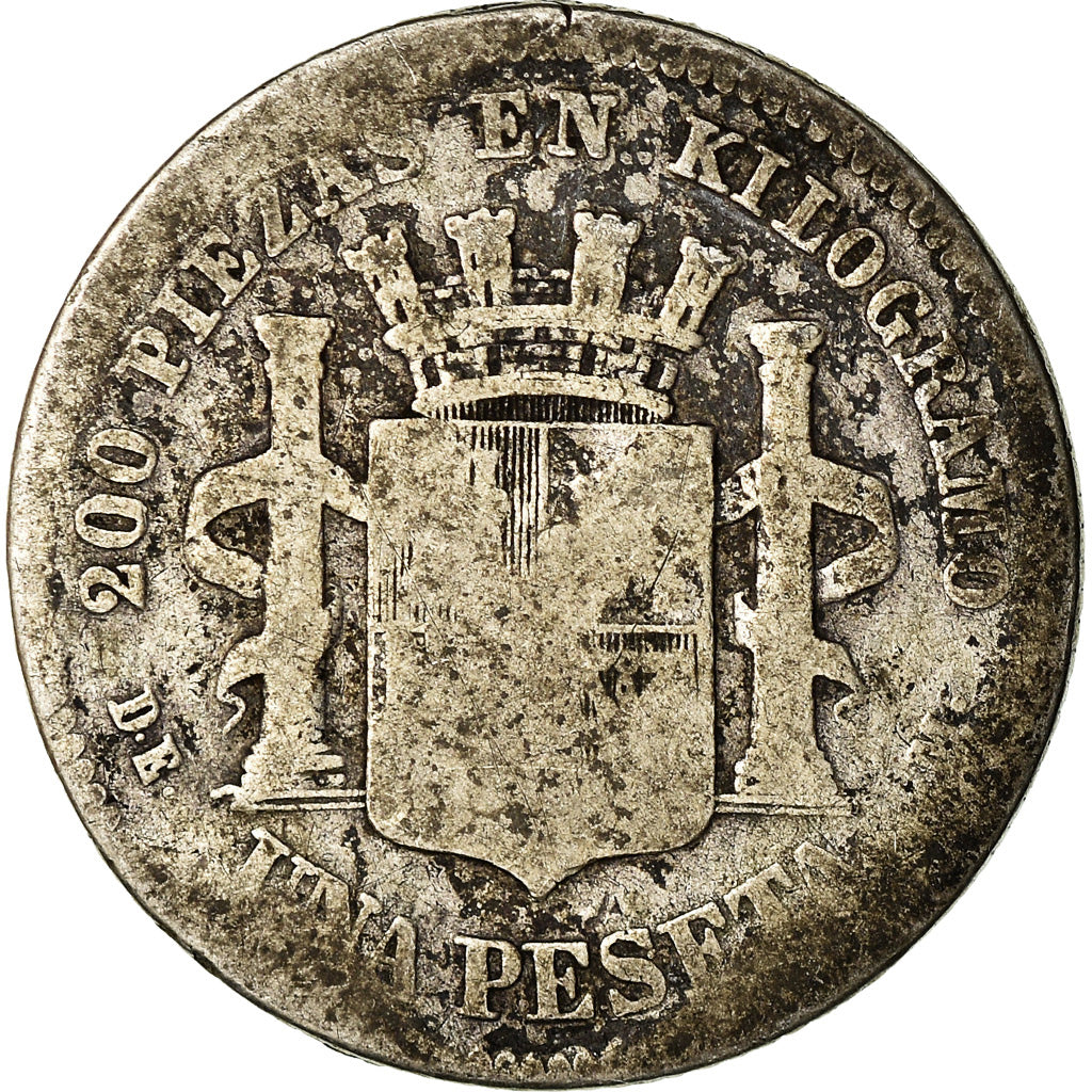 Münze, Spanien, Provisional Government, Peseta, 1870 (73), Madrid, SGE+