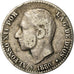 Moneda, España, Alfonso XII, 50 Centimos, 1880, Madrid, BC+, Plata, KM:685