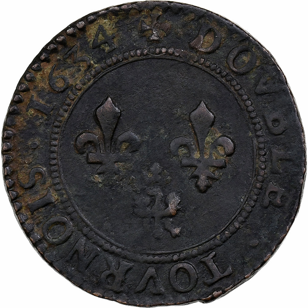 Principauté d'Arches-Charleville, Charles Ier de Gonzague, Double Tournois, 1634