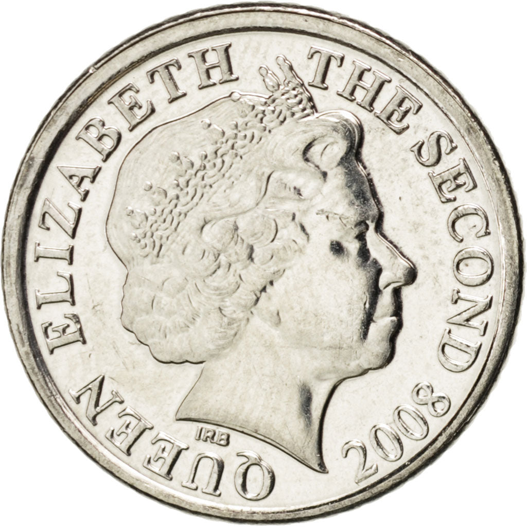 Coin, Jersey, Elizabeth II, 5 Pence, 2008, MS(63), Copper-nickel, KM:105