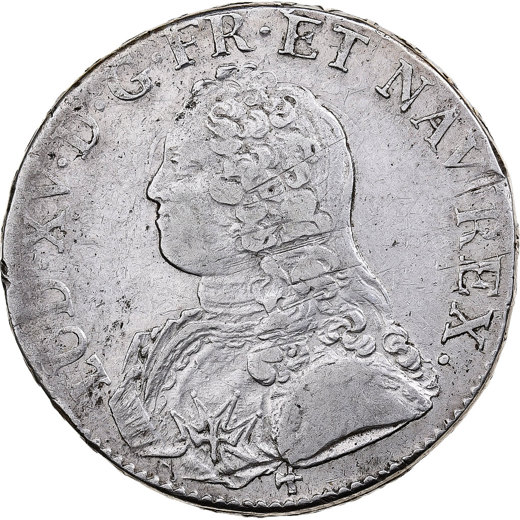France, Louis XV, Ecu aux branches d'olivier, 1738, Orléans, Silver, EF(40-45)