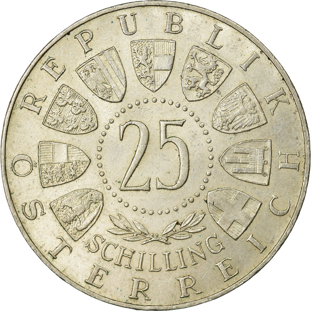Coin, Austria, 25 Schilling, 1962, EF(40-45), Silver, KM:2892
