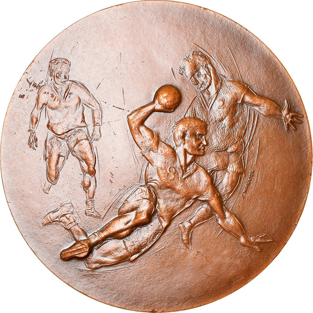 France, Médaille, Hand-Ball, C.N.I.F, Finale, Sports & leisure, 1989, Mauviel