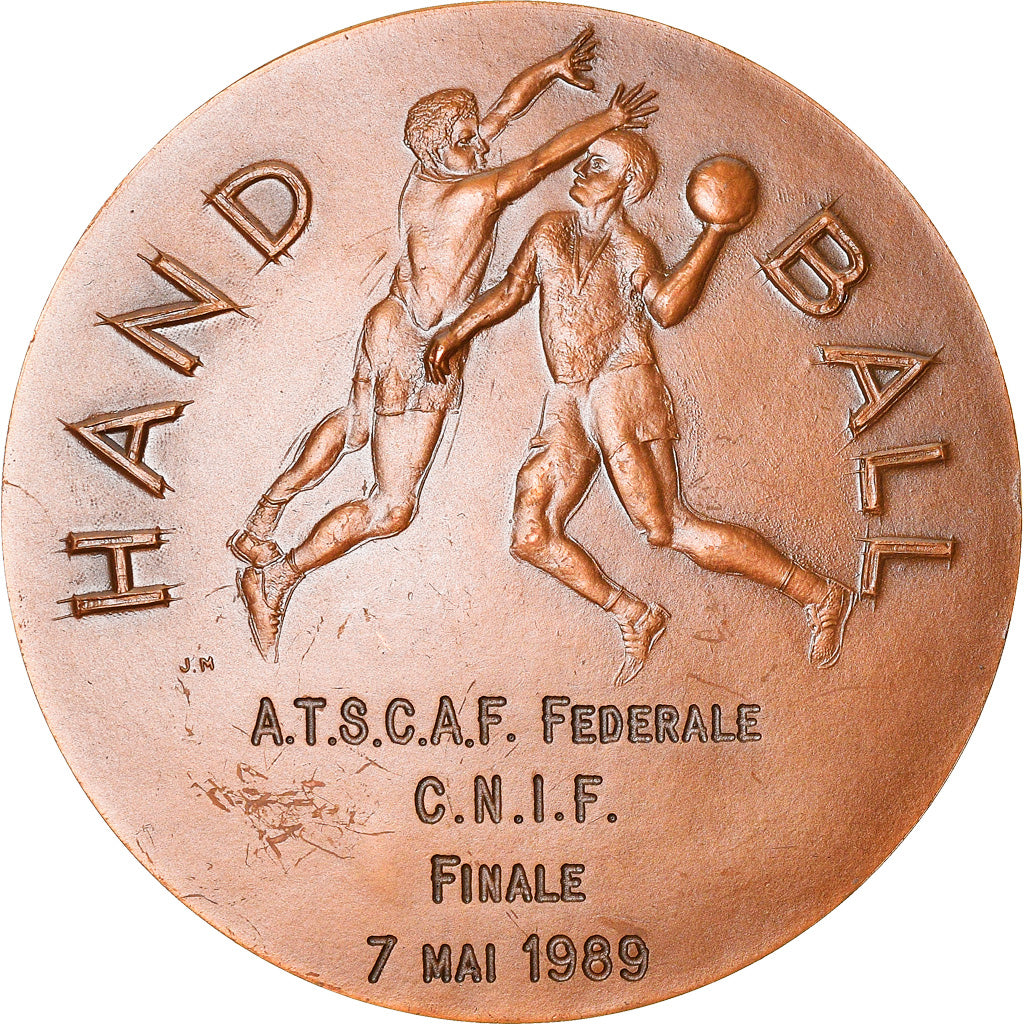 France, Médaille, Hand-Ball, C.N.I.F, Finale, Sports & leisure, 1989, Mauviel
