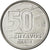Moneta, Brazylia, 50 Centavos, 1989, MS(63), Stal nierdzewna, KM:614