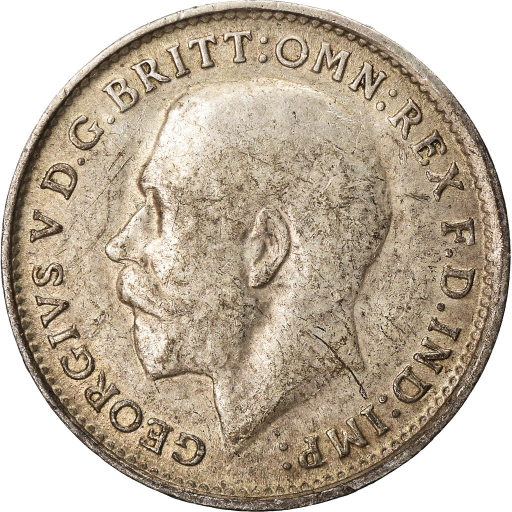 Coin, Great Britain, George V, 3 Pence, 1917, EF(40-45), Silver, KM:813