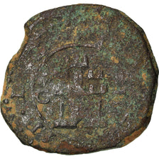Coin, Spain, Philip III, 2 Maravedis, 1603, Cuenca, VF(20-25), Bronze, KM:3.4