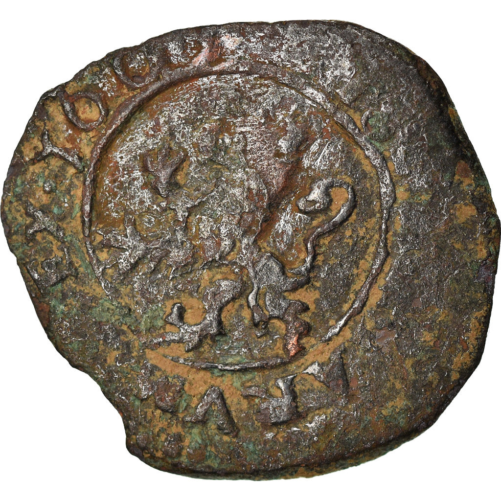 Coin, Spain, Philip III, 2 Maravedis, 1603, Cuenca, VF(20-25), Bronze, KM:3.4