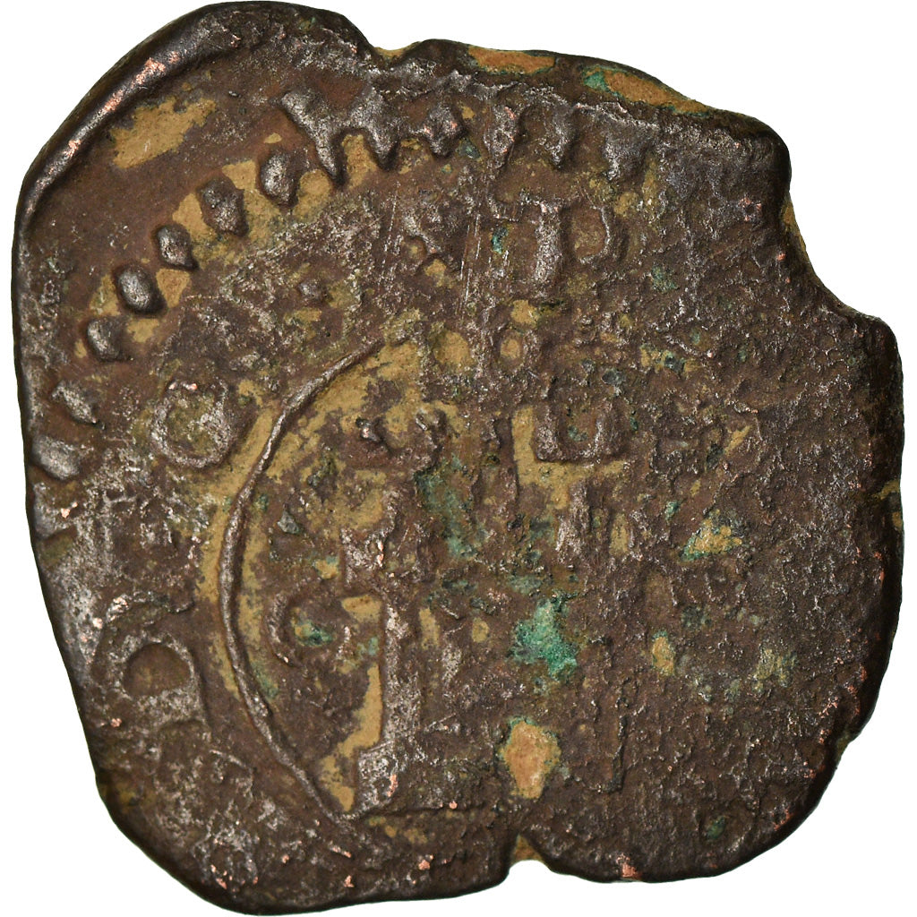 Coin, Spain, Philip III, 2 Maravedis, 1602, Cuenca, VF(20-25), Bronze, KM:3.4