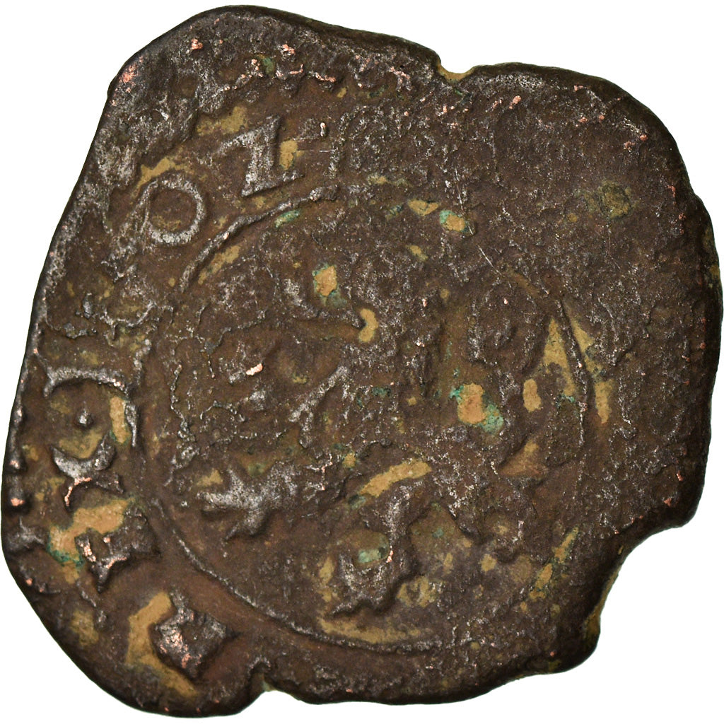 Coin, Spain, Philip III, 2 Maravedis, 1602, Cuenca, VF(20-25), Bronze, KM:3.4