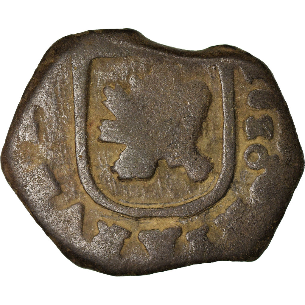 Moneta, Spagna, Charles II, 2 Maravedis, 1680, Coruna, B+, Bronzo, KM:5.2